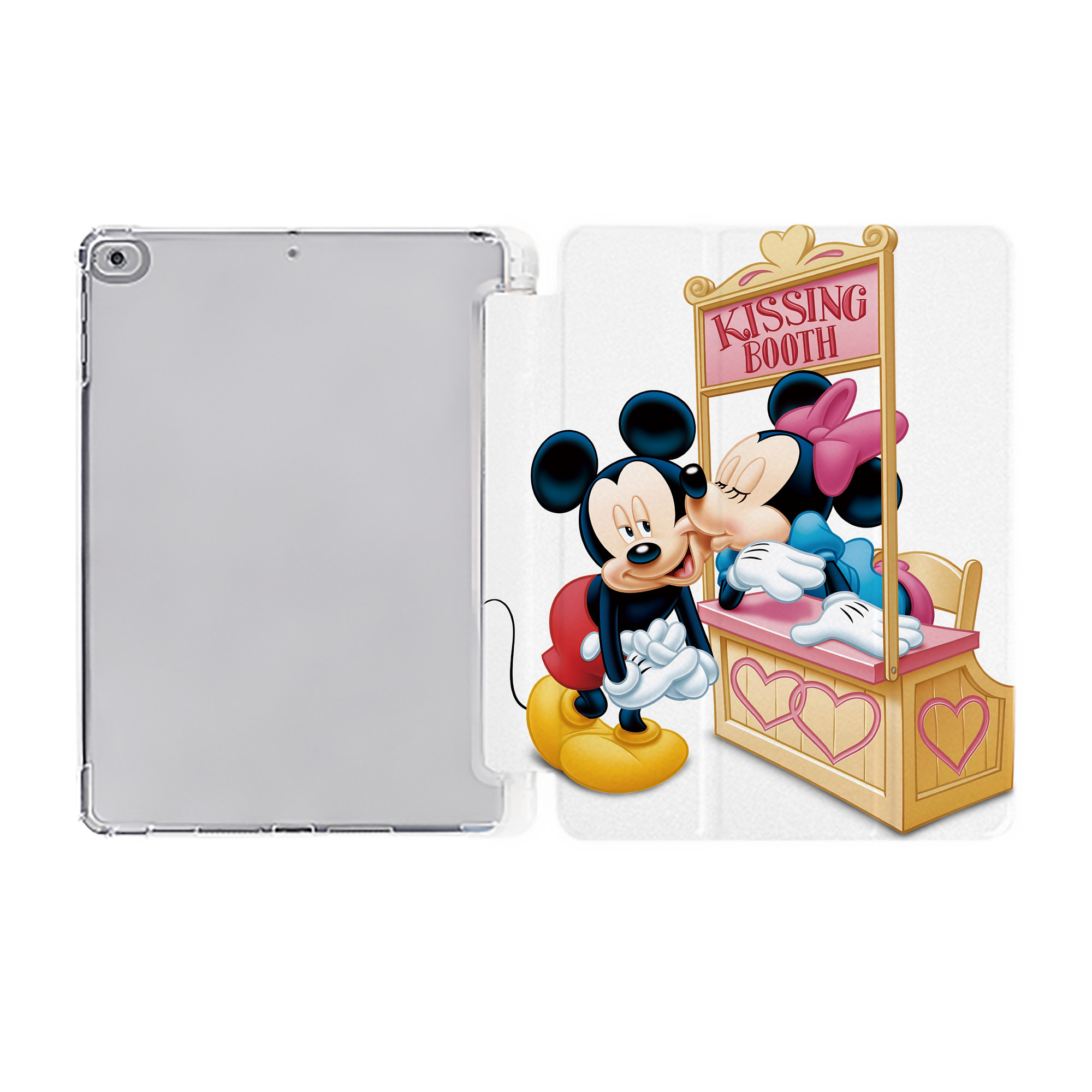 （画像用） ミッキーマウス Mickey Mouse IPad ケース ペン収納付き 三つ折りスタンド PUレザー×シリコン 対応機種9.5/10.5/10.9インチ